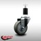 Service Caster 3.5'' SS Gray Poly Wheel Swivel 1-1/2'' Expanding Stem Caster SCC-SSEX20S3514-PPUB-112 - alternate 2